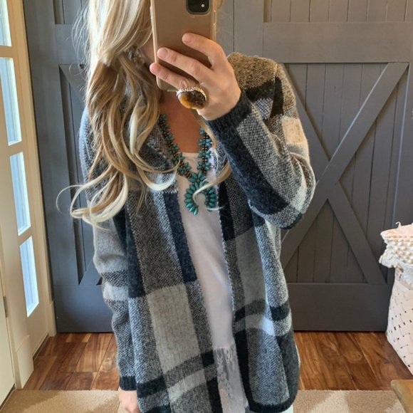 New Hooded Cardigan Sweater Coat Jacket - Picture 3 of 10